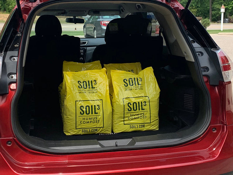 Picture of Soil3 Mini Cubes in a car