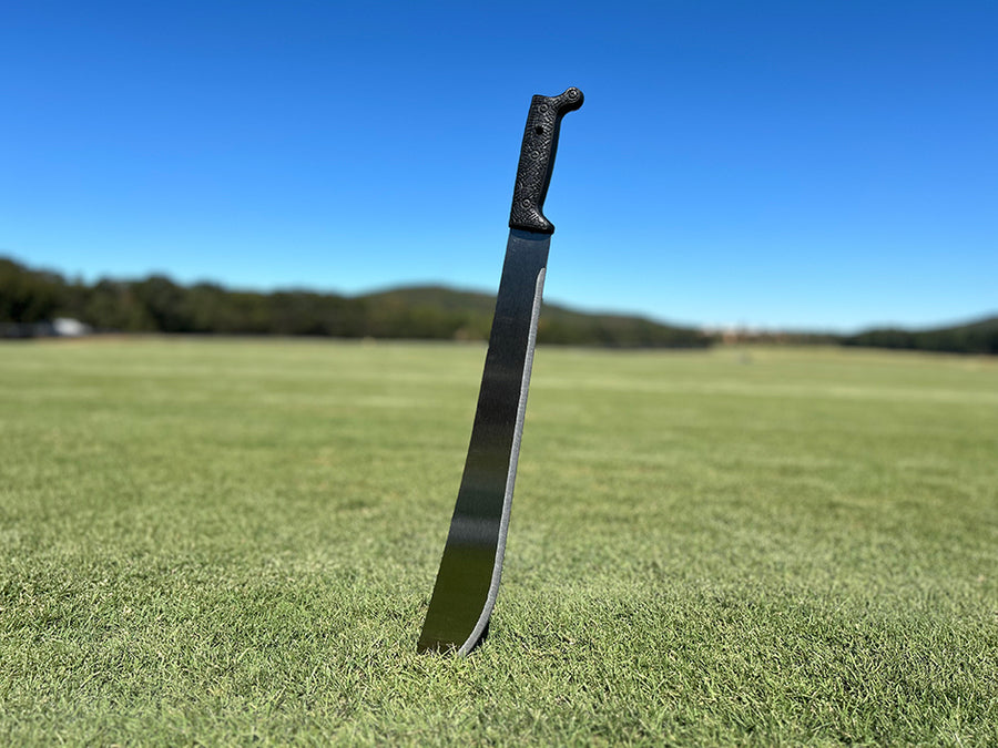 machete knife for cutting sod pieces rolls and slaps when installing sod