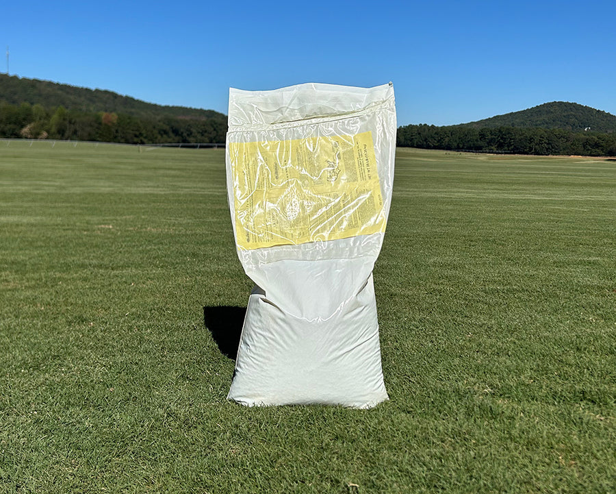 25 lb bag of 0-0-7 pre-emergent granular herbicide to prevent weeds from germinating