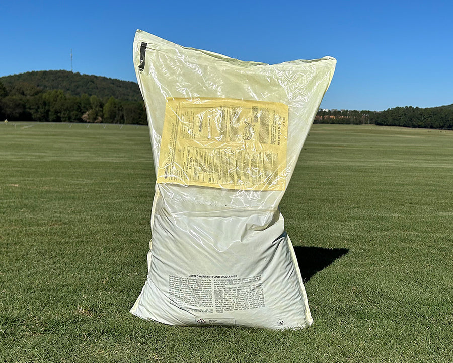 50 lb bag of 0-0-7 pre-emergent granular herbicide to prevent weeds from germinating