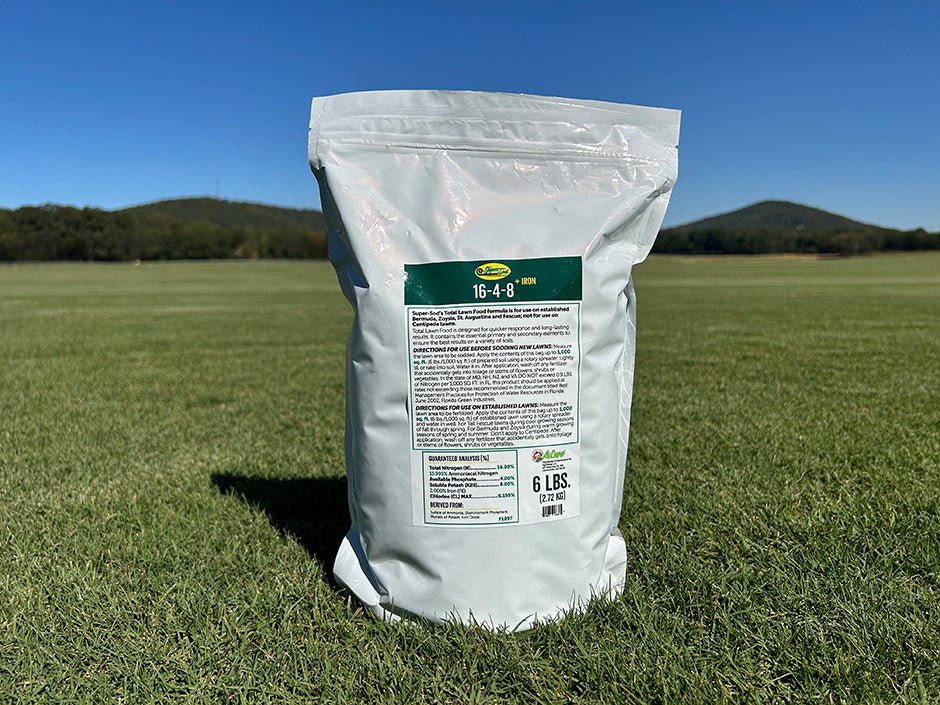 16-4-8 fertilizer + pre-emergent herbicide 16-4-8 + Iron: Total Lawn Food Fertilizer
