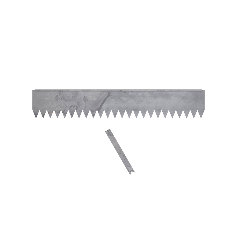Hammer-In Landscape Edging - Cor-Ten Steel - 4ft Strips - Plus Connector Clips