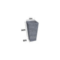 Tapered Steel Planter Box (12" L x 12" W x 24" H)