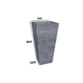 Tapered Steel Planter Box (18" L x 18" W x 36" H)