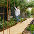 Hammer-In Landscape Edging - Cor-Ten Steel - 4ft Strips - Plus Connector Clips