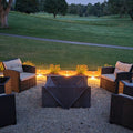 The Edge Right Fire Pit | Modern Steel Design | Precision Built | Long Burning