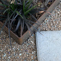 Hammer-In Landscape Edging - Cor-Ten Steel - 4ft Strips - Plus Connector Clips