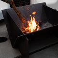 The Edge Right Fire Pit | Modern Steel Design | Precision Built | Long Burning