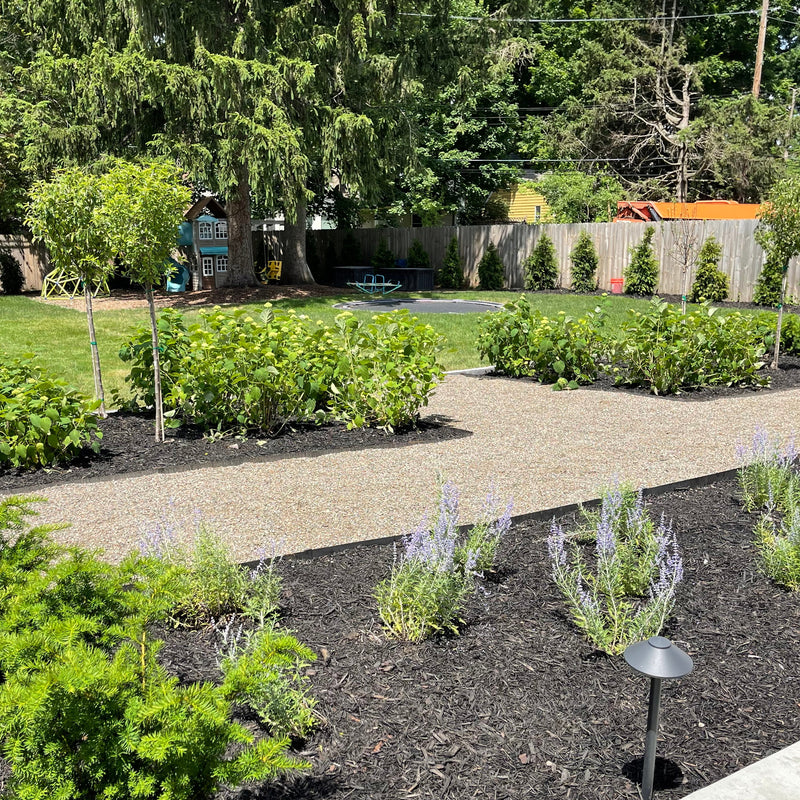 Hammer-In Landscape Edging - Cor-Ten Steel - 4ft Strips - Plus Connector Clips