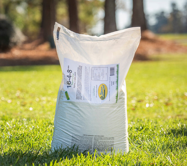 Super-Sod's Total Lawn Food 16-4-8 plus iron in a 50 lb bag 