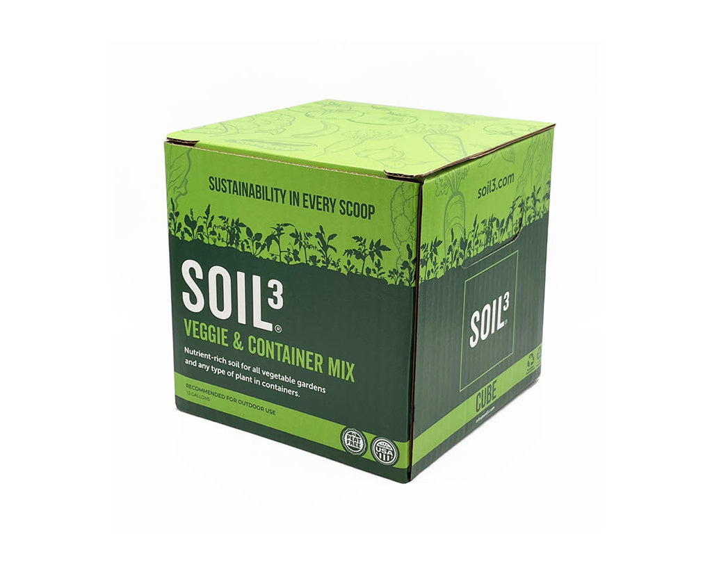 Soil³ Veggie Mix Micro Cube | 1.5 Gal. | Shippable Size