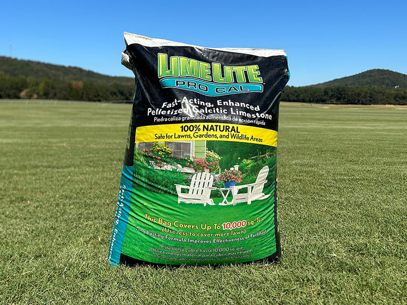 Lime for lawns in a 50 lb bag for pick up from Super-Sod