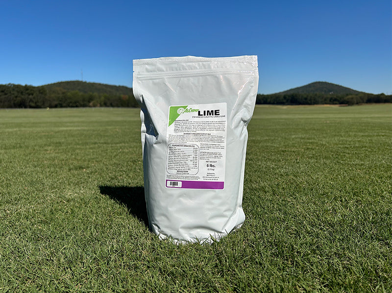 Lime for lawns in a 6 lb bag for pick up or delivery from Super-Sod