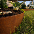 Hammer-In Landscape Edging - Cor-Ten Steel - 4ft Strips - Plus Connector Clips