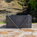 The Edge Right Fire Pit | Modern Steel Design | Precision Built | Long Burning